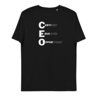 CEO Split Unisex organic cotton t-shirt black