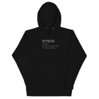 POWER Unisex Hoodie black