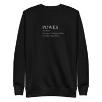 POWER Unisex Premium Sweatshirt black